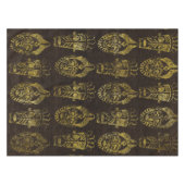 Nappe Masques africains d'or sur le bois (Devant (Horizontal))