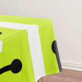 Nappe Maze d'art géométrique rétro Chartreuse (In Situ)
