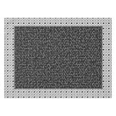 Nappe Maze hexagone noir (Devant (Horizontal))