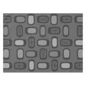 Nappe MCM arrondi au milieu du siècle Rectangles gris ce (Devant (Horizontal))