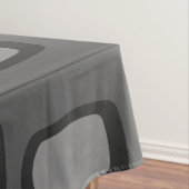 Nappe MCM arrondi au milieu du siècle Rectangles gris ce (In Situ)