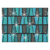 Nappe MCM géométrique Abstrait Turquoise Turquoise (Devant (Horizontal))