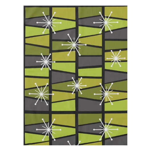 Nappe MCM géométrique Vert olive Abstrait (Devant)