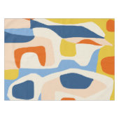 Nappe Me & mien, Formes Pastel Abstraites de Bohême (Devant (Horizontal))