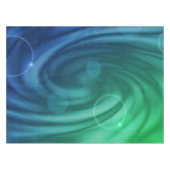 Nappe Mélange De Couleurs Bleu Et Vert Doux Vortex (Devant (Horizontal))