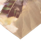 Nappe Mélange exotique Tons Brown Plumes d'oiseaux Impri (Angle)