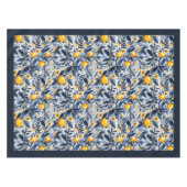 Nappe Mélons jaune méditerranéen bleu marine (Devant (Horizontal))