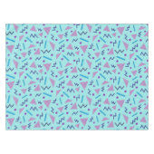 Nappe Memphis Style Géométrique Bleu 80s 90s (Devant (Horizontal))