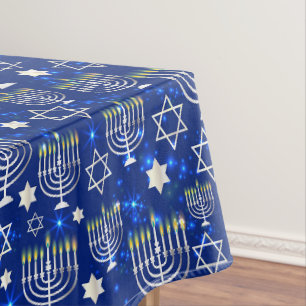Nappe Menorah Bleue