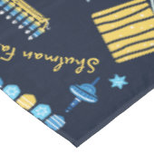 Nappe Menorah Dreidel, Parti Hanoukka personnalisé (Angle)