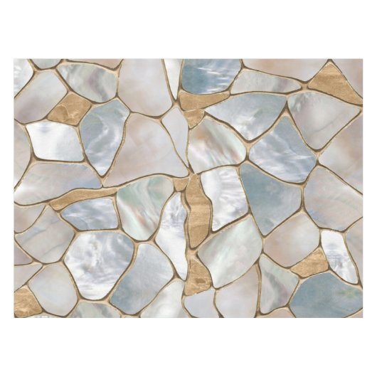 Nappe Mère de perle et de cellules d'or abstrait (Devant (Horizontal))