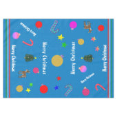 Nappe Merry Christmas Candy Canes Ornaments Trees (Devant (Horizontal))