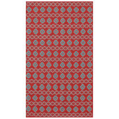Nappe Mesas Sud-Ouest Rouge & Turquoise Motif géométriqu (Devant)