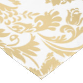 Nappe Métallurgique Blanc Floral Damas (Angle)