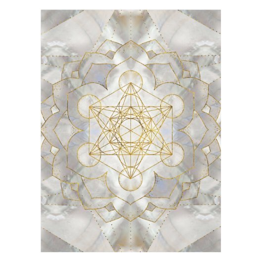Nappe Métatron's Cube in lotus Sacred Geometry (Devant)