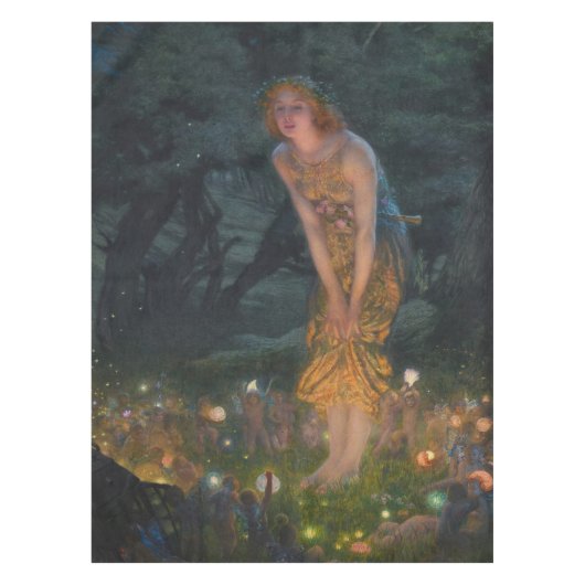 Nappe Mi-été Eve Edward Robert Hughes fées imaginaire (Devant)