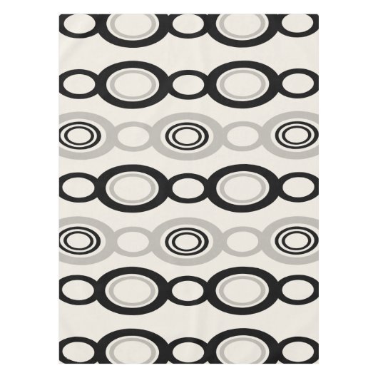 Nappe Mi-siècle Chaîne moderne Liens Black Grey (Devant)