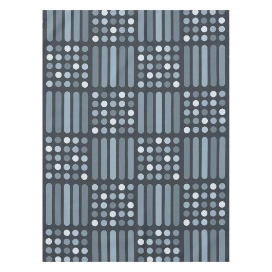 Nappe Mi-siècle Circles modernes Lignes Ardoise (Devant)