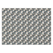 Nappe Mi-siècle moderne Abstrait gris neutre (Devant (Horizontal))