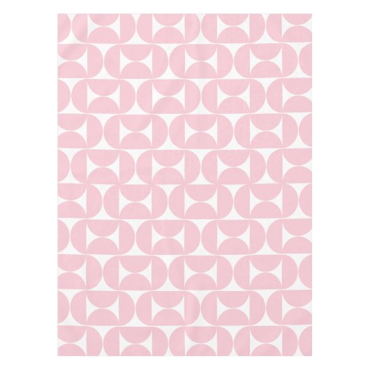 Nappe Mi-Siècle Moderne Bébé rose et blanc Motif (Devant)