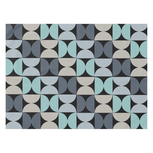 Nappe Mi-siècle moderne bleu vert et gris (Devant (Horizontal))
