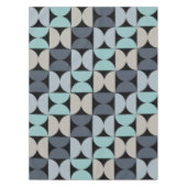 Nappe Mi-siècle moderne bleu vert et gris (Devant)