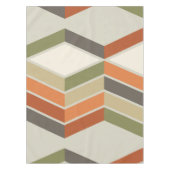 Nappe Mi-Siècle Moderne Diagonal Grandes Vert Orange (Devant)
