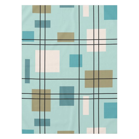 Nappe Mi-siècle moderne géométrique 5 (Devant)