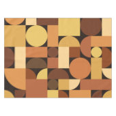 Nappe Mi-siècle moderne géométrique Orange (Devant (Horizontal))