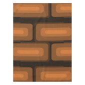 Nappe Mi-Siècle Moderne Long Rectangles Brûlé Orange (Devant)