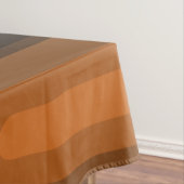 Nappe Mi-Siècle Moderne Long Rectangles Brûlé Orange (In Situ)