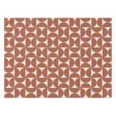 Nappe Mi-siècle Moderne Motif rouille Terracotta (Devant (Horizontal))