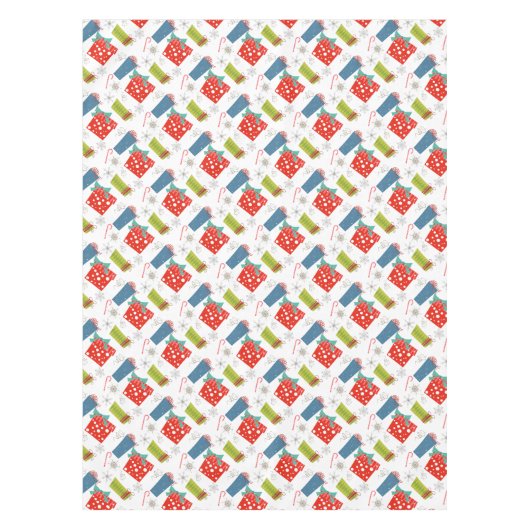 Nappe Mi-siècle moderne Noël présent & Sucre de canne (Devant)