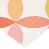 Nappe Mi-siècle moderne rose rouge orange Cercles (Angle)