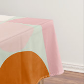 Nappe Mi-siècle moderne Sage Vert Blush Orange Motif (In Situ)