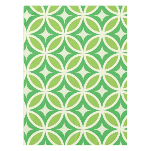 Nappe Mi-siècle Moderne Starburbs Cercles Vert (Devant)