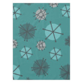 Nappe Mi-Siècle Moderne Starburks Turquoise (Devant)