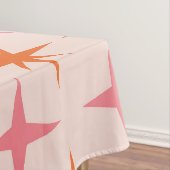 Nappe Mi-Siècle Rétro Starburs Motif rose orange (In Situ)