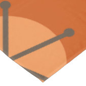 Nappe Mi-siècle Starbursts Modernes Brûlé Orange (Angle)