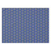 Nappe Mid bleu moderne | Chanoukah | ÉTOILE DE DAVID (Devant (Horizontal))