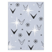 Nappe Mid Century Modern Boomerangs Silver Blue (Devant)