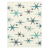 Nappe Mid Century Modern Star Sky Turquoise (Devant)
