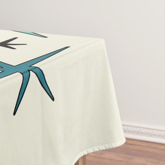 Nappe Mid Century Modern Star Sky Turquoise (In Situ)