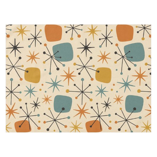 Nappe Mid Century Modern Starburst Pattern (Devant (Horizontal))