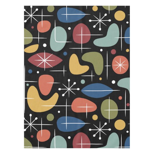 Nappe Mid Century Modern Starburst Pattern (Devant)