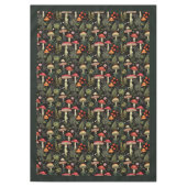 Nappe Mid-Century Mushroom Tablecloth Rustic Elegance (Devant)