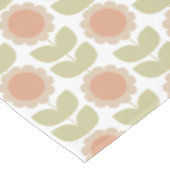 Nappe  Mid-Century Pastel Pink Retro Floral Pattern (Angle)
