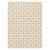 Nappe  Mid-Century Pastel Pink Retro Floral Pattern (Devant)