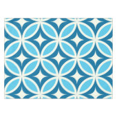 Nappe Mid siècle moderne géométrique Marine bleu (Devant (Horizontal))