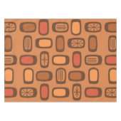 Nappe Midcentury MCM Rounded Rectangles Burnt Orange (Devant (Horizontal))